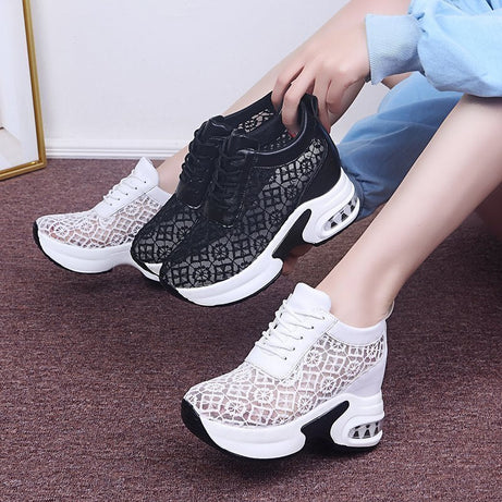 Chaussures à Plate-Forme en dentelle