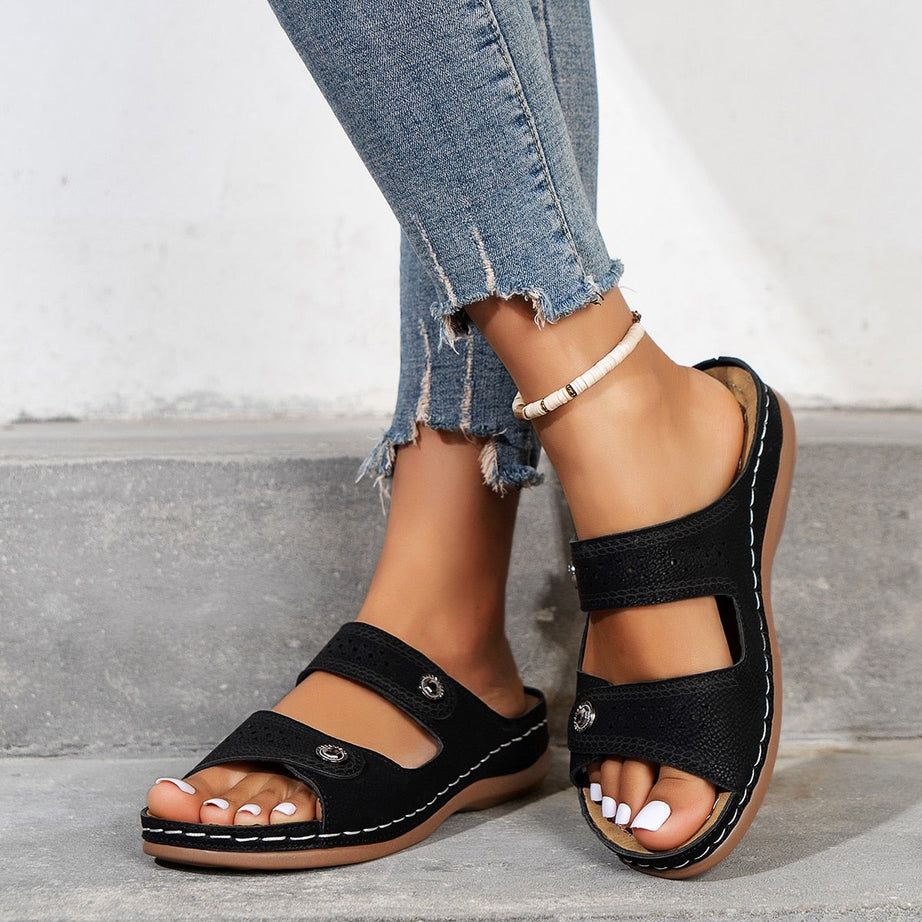 Sandales orthopédiques à bout ouvert pour Femmes - Pavy