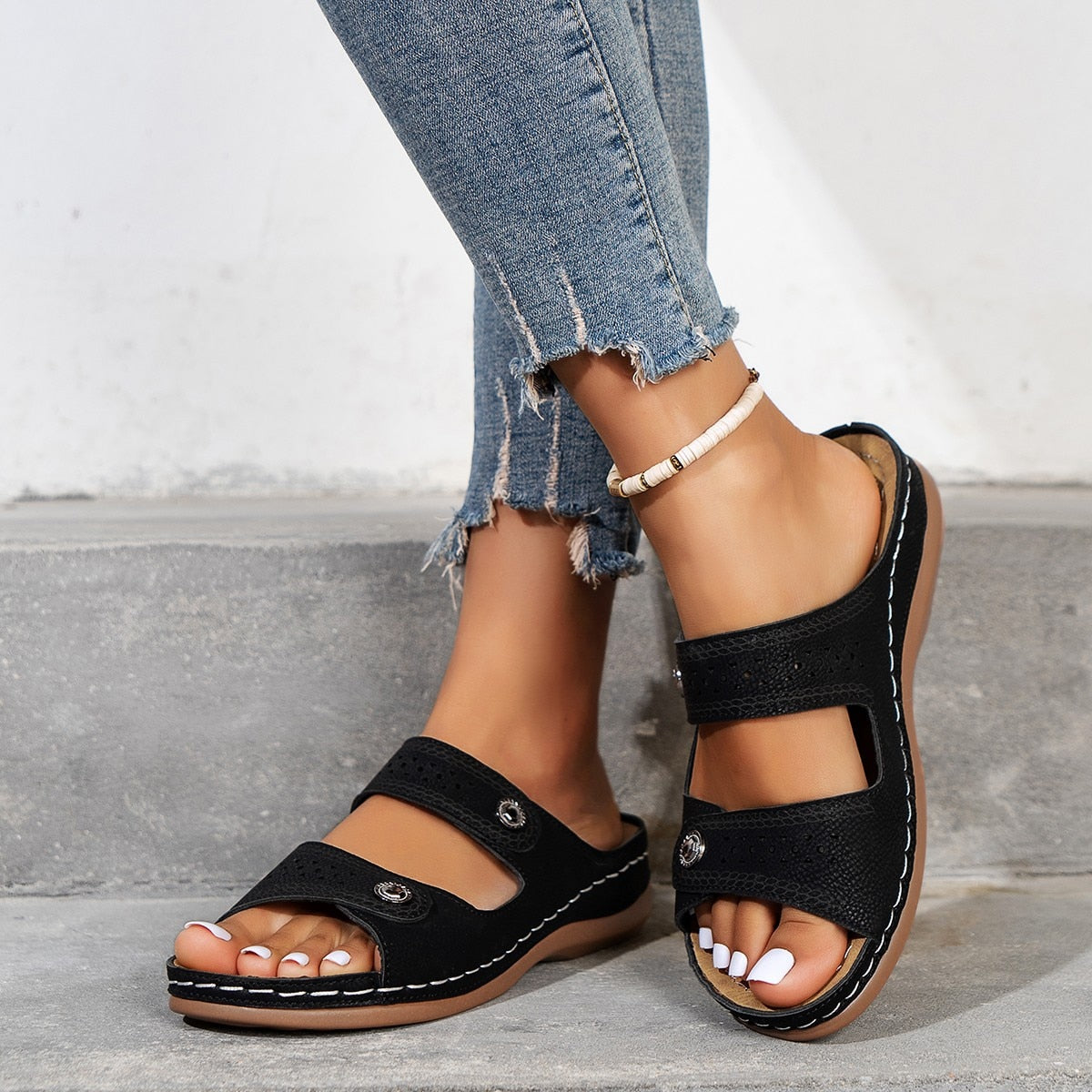 Sandales orthopédiques à bout ouvert pour Femmes - Pavy