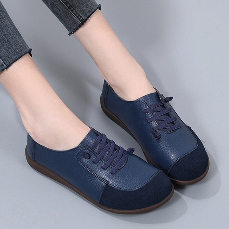 Chaussures orthopédiques à enfiler en cuir