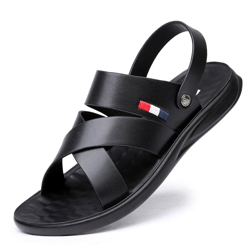 Sandales en cuir , à l'extérieur pour hommes - Gentel