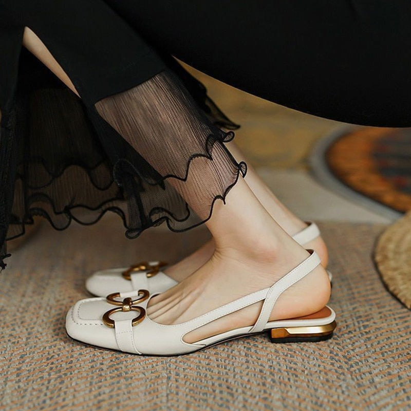 Sandales à Talons Bas pour Femme - Zenya
