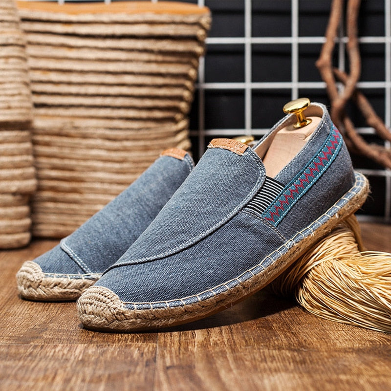 Chaussures plates en chanvre pour hommes - Tivo