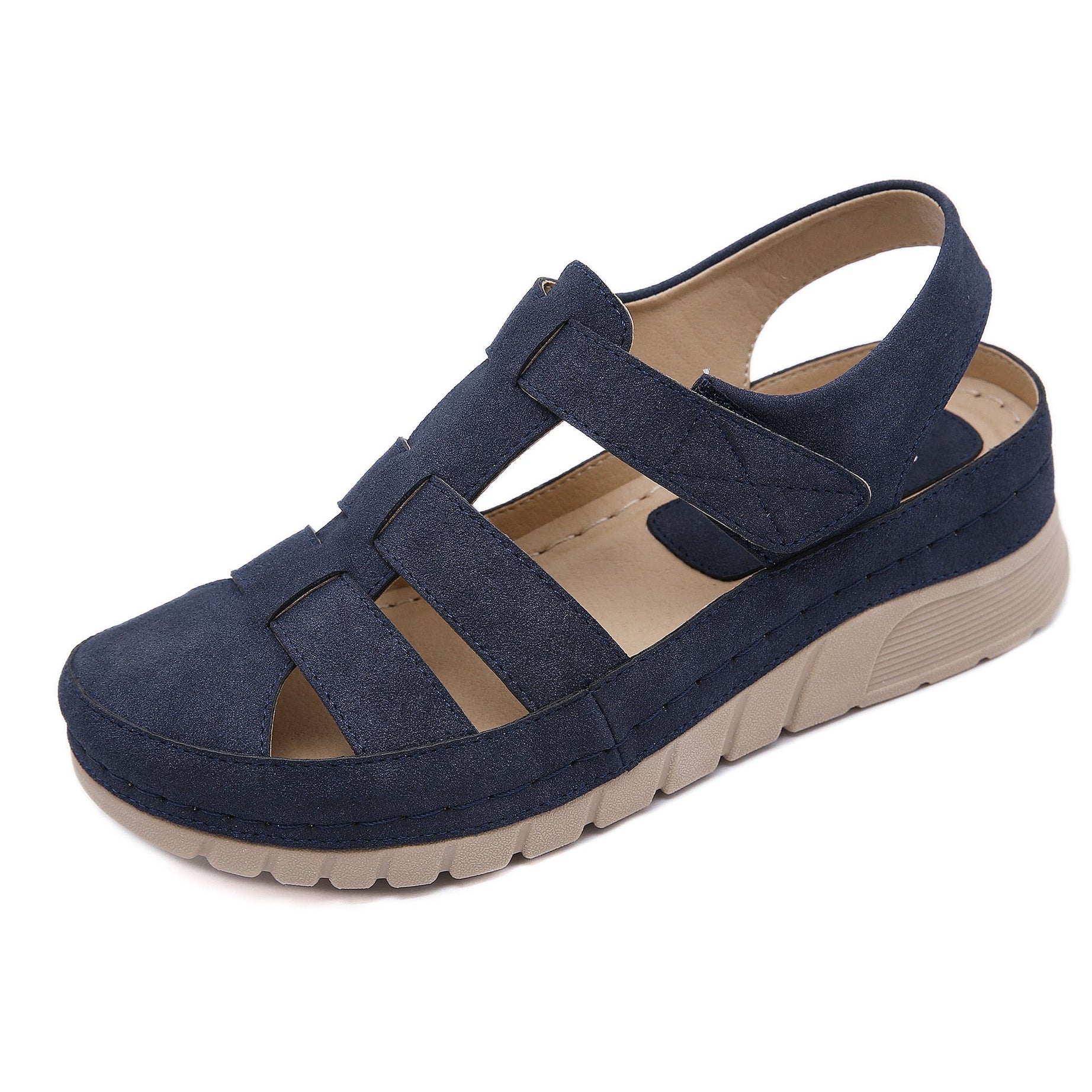 Damen-Sandalen mit optischem Keilabsatz - Wedge