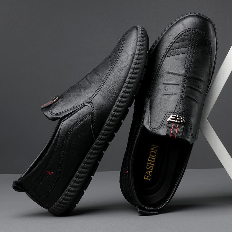 Herren-Slipper aus Leder – Sergy