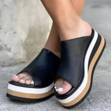Luxuriöse Sommersandalen mit mittelhohem Absatz für Damen – Styliz