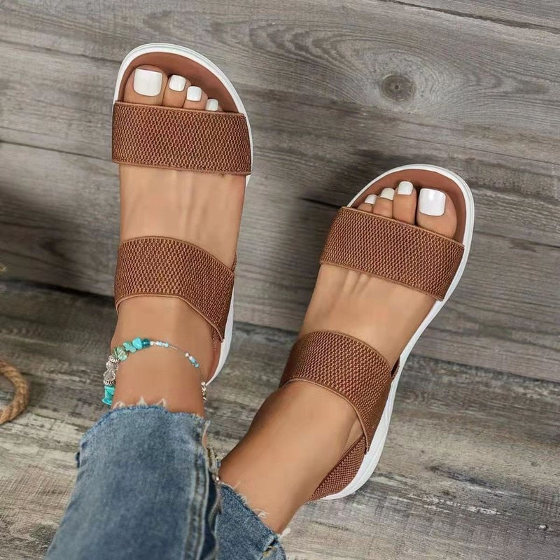 Bequeme Sandalen mit Keilabsatz für Damen – Traza