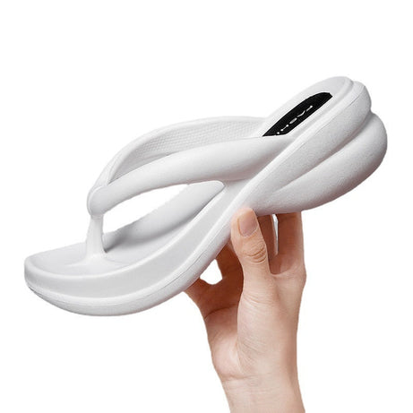 Tongs de plage à talons compensés pour femmes - Synda