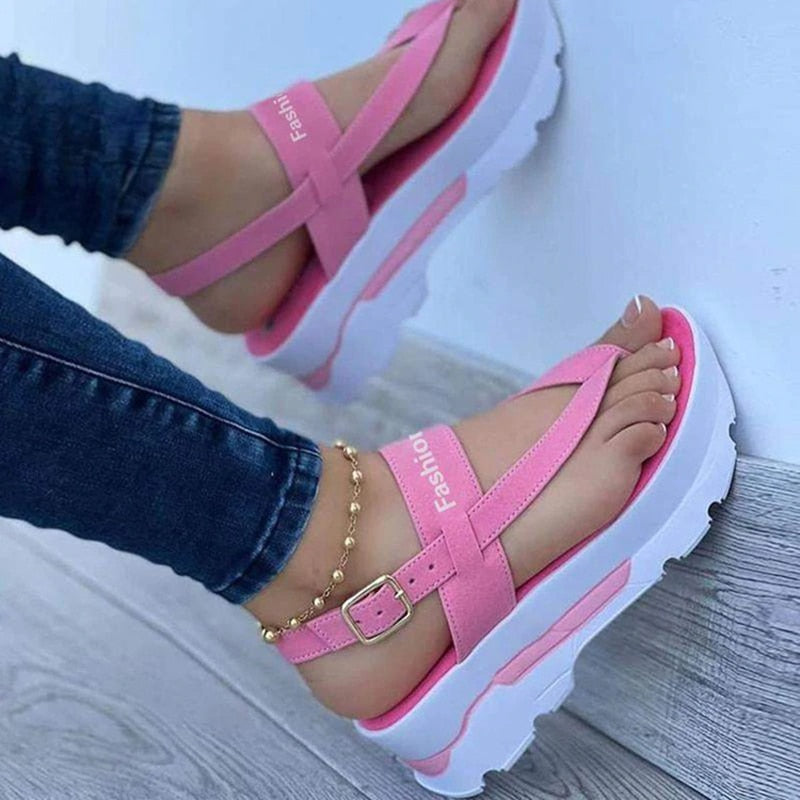 Plateau-Keilsandalen für Damen – Choxy