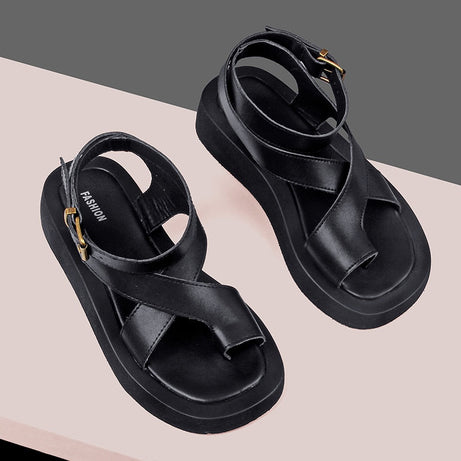 Sandales en cuir pour femmes - Strap