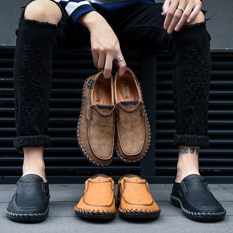 Lässige Lederschuhe für Herren – Zewta