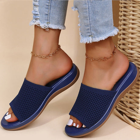 Flache Sommersandalen für Damen - Ludy