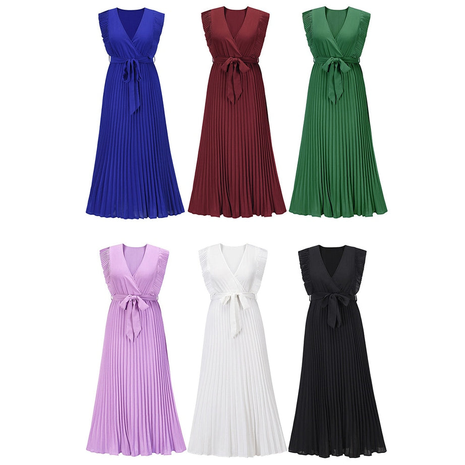 Langes Strandkleid zum Schwimmen