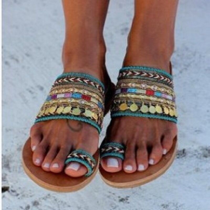 Große Sommermode-Sandalen aus Metall für Damen – Becky