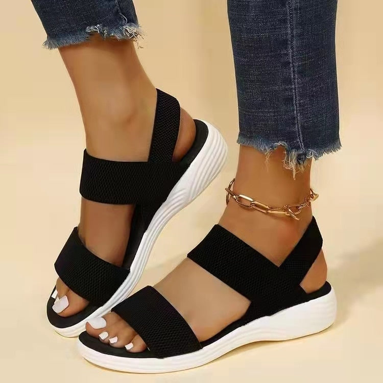 Bequeme Sandalen mit Keilabsatz für Damen – Traza