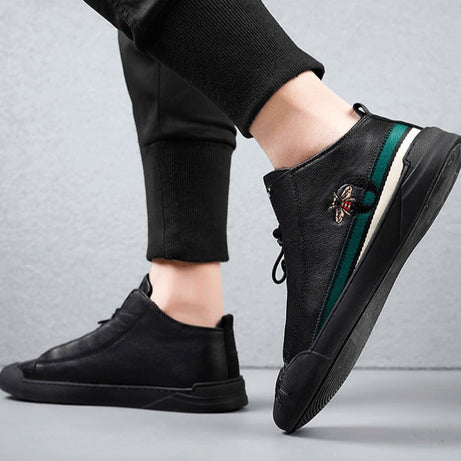 Chaussures en cuir décontractées pour hommes - Patree