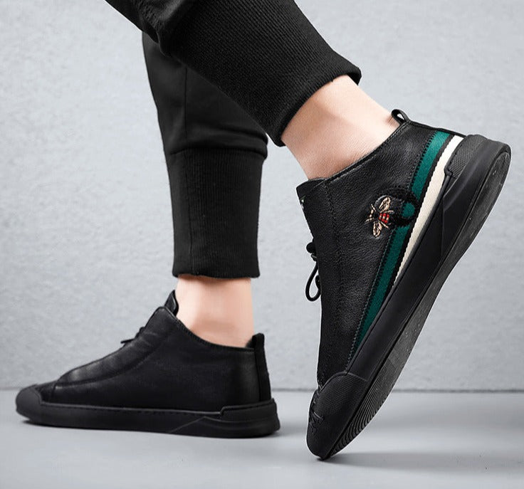 Chaussures en cuir décontractées pour hommes - Patree