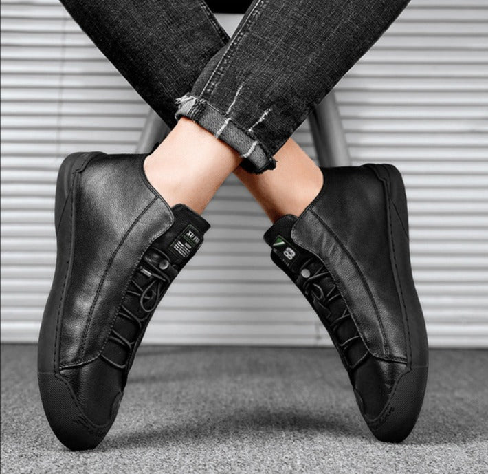 Chaussures en cuir décontractées pour hommes - Patree