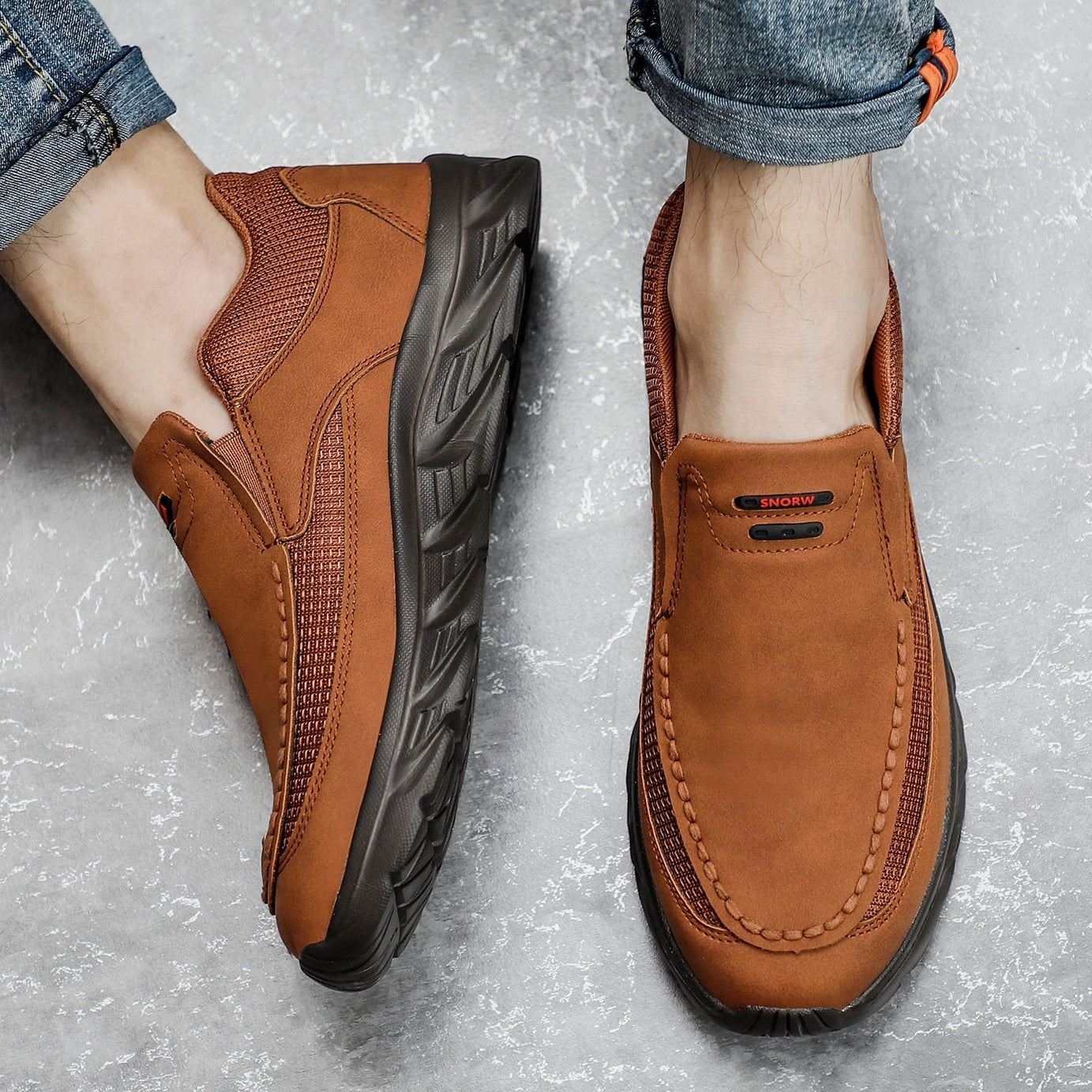 Lässige Lederschuhe für Herren - Airdas -