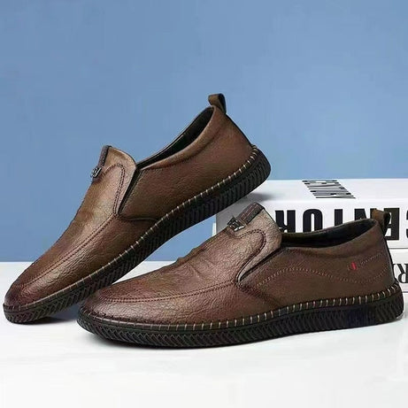 Herren-Slipper aus Leder – Sergy