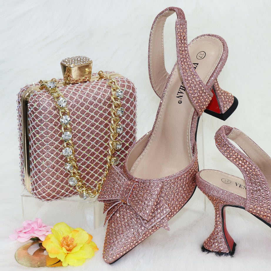 Schicke Schuh- und Handtaschensets – Stiletto