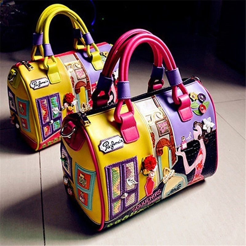 Handtasche aus PU-Leder mit großem Fassungsvermögen für Damen – Sonfo