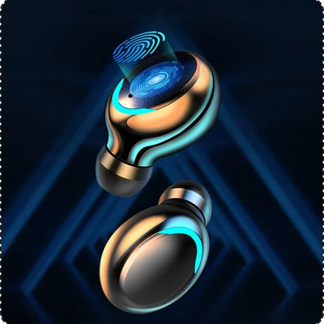 Écouteurs Bluetooth Sans Fil 5.1 + Casque PowerBank - Noir