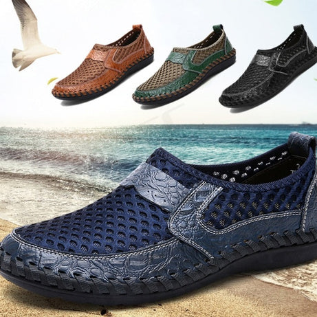 Lässige, flache, handgefertigte Schuhe für Herren – Trigo