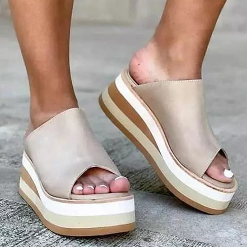 Luxuriöse Sommersandalen mit mittelhohem Absatz für Damen – Styliz