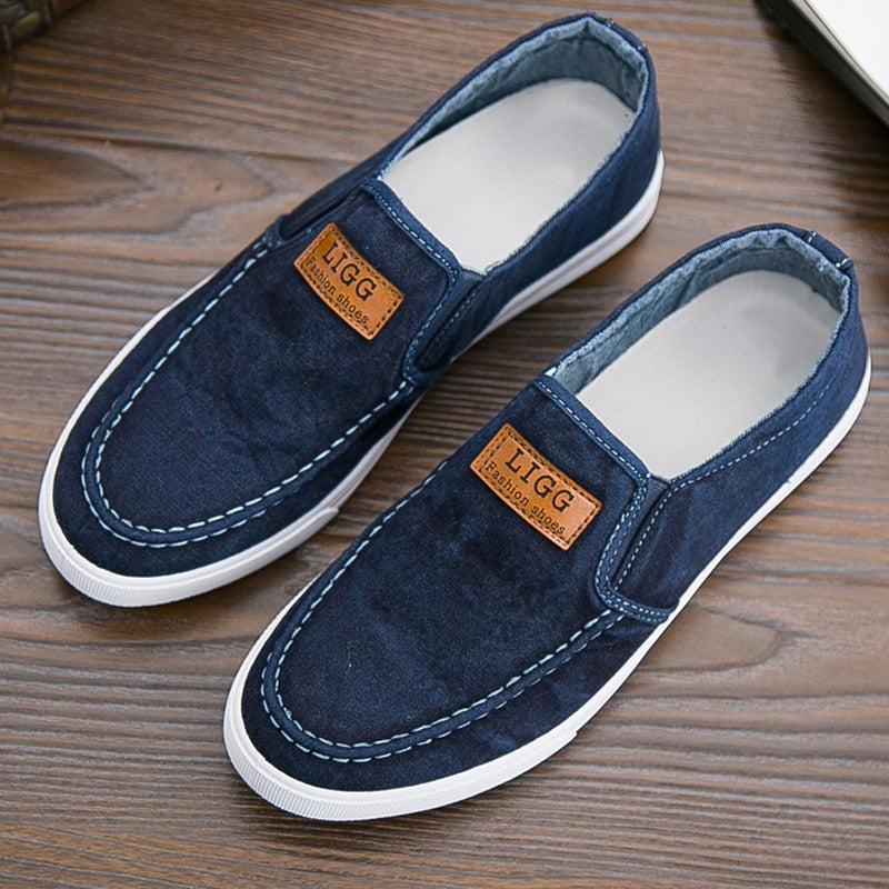 Atmungsaktive Herren-Freizeitschuhe aus Canvas und Denim – Jappy