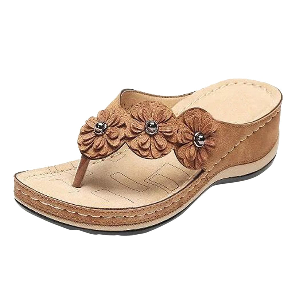 Tongs Orthopédiques pour Femmes, Style Bohême