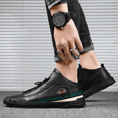 Chaussures en cuir décontractées pour hommes - Patree