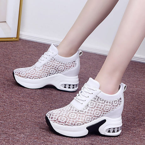 Chaussures à Plate-Forme en dentelle