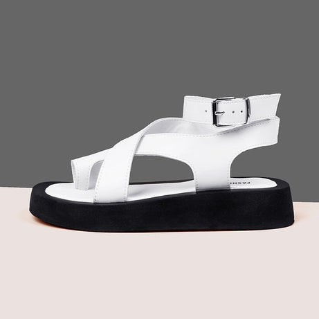 Sandales en cuir pour femmes - Strap