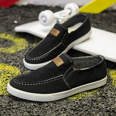 Atmungsaktive Herren-Freizeitschuhe aus Canvas und Denim – Jappy