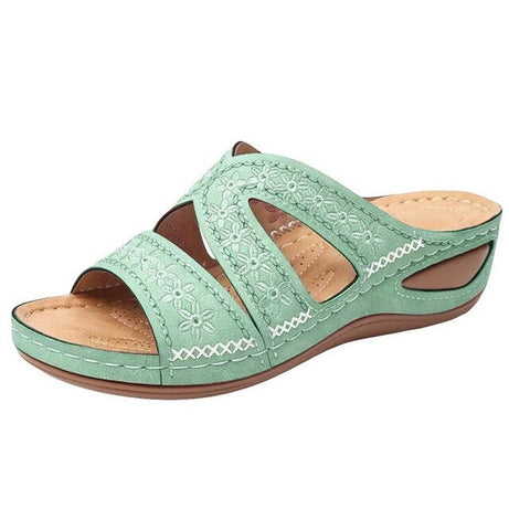 Lässige Outdoor-Sandalen mit Blumenmuster für Damen – Zinny