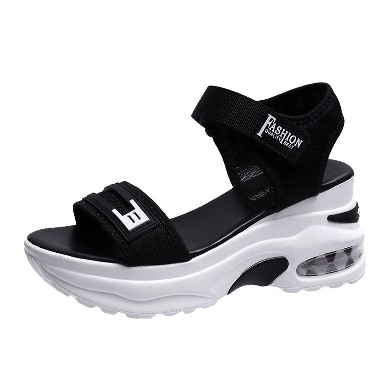 High-Heel-Sandalen mit optischer Sohle für Damen – Playa