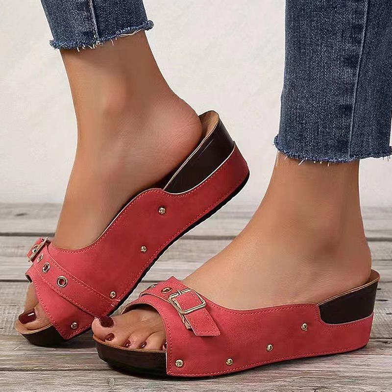 Slip-On-Keilsandalen für Damen – Gazanna