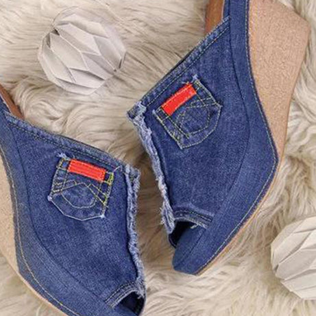 Fish Mouth Sommer-Plateausandalen für Damen – Beem