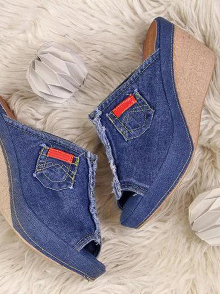 Fish Mouth Sommer-Plateausandalen für Damen – Beem