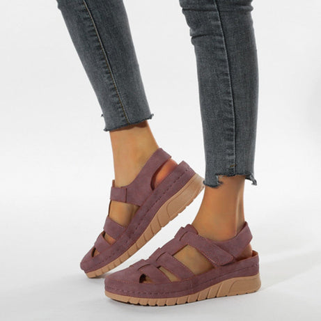Damen-Sandalen mit optischem Keilabsatz - Wedge