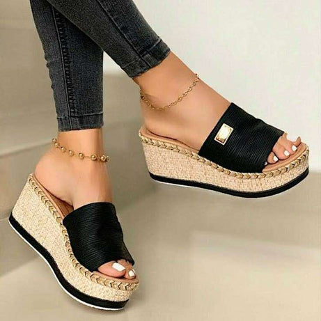 Plateausandalen mit Keilabsatz für Damen - Espada
