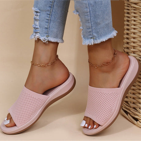 Flache Sommersandalen für Damen - Ludy