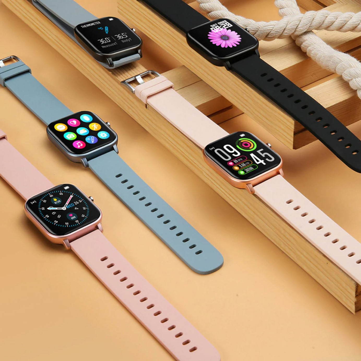 Montre connectée intelligente – WATCHLINE - Rose