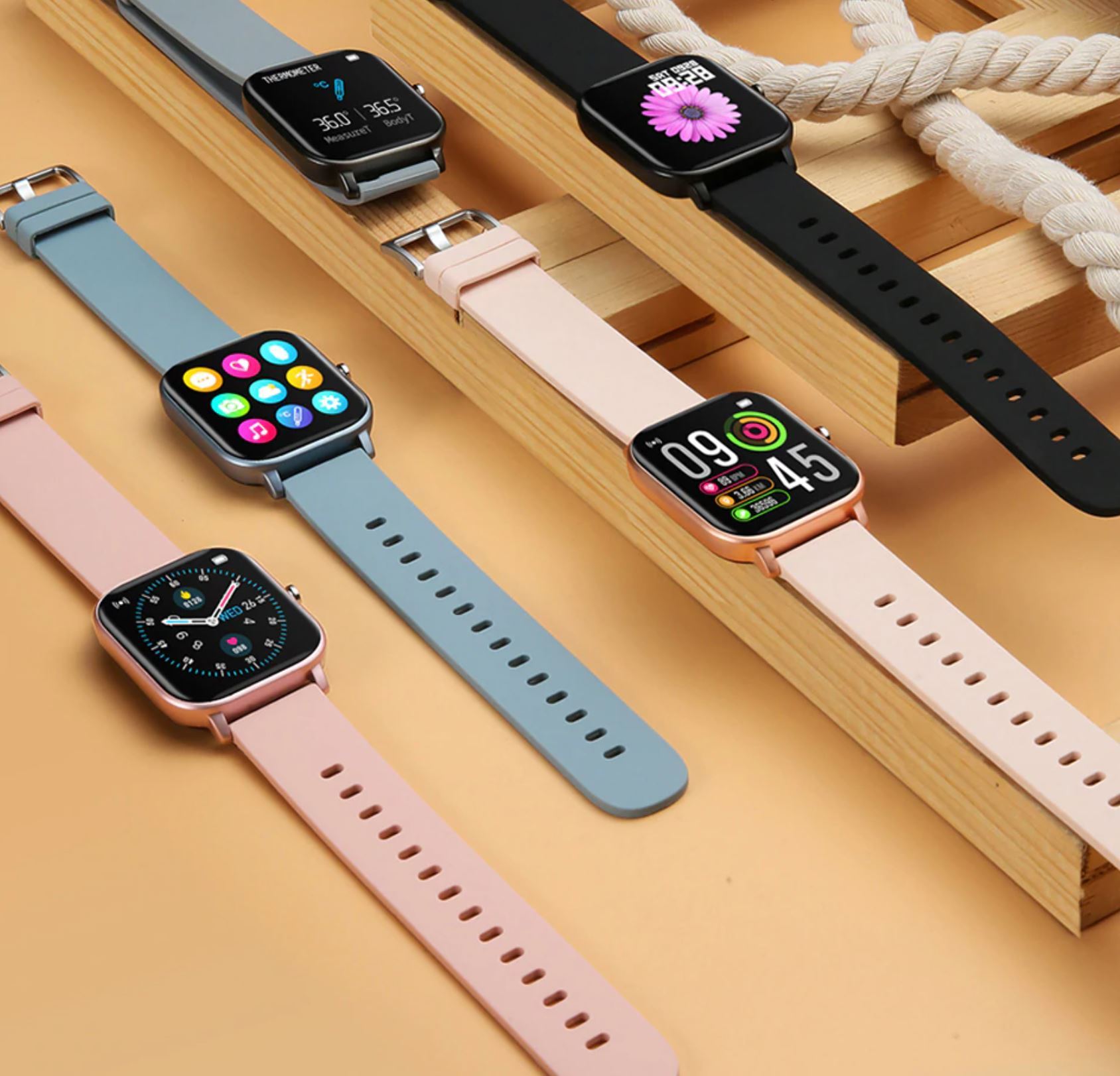 Montre connectée intelligente – WATCHLINE - Rose