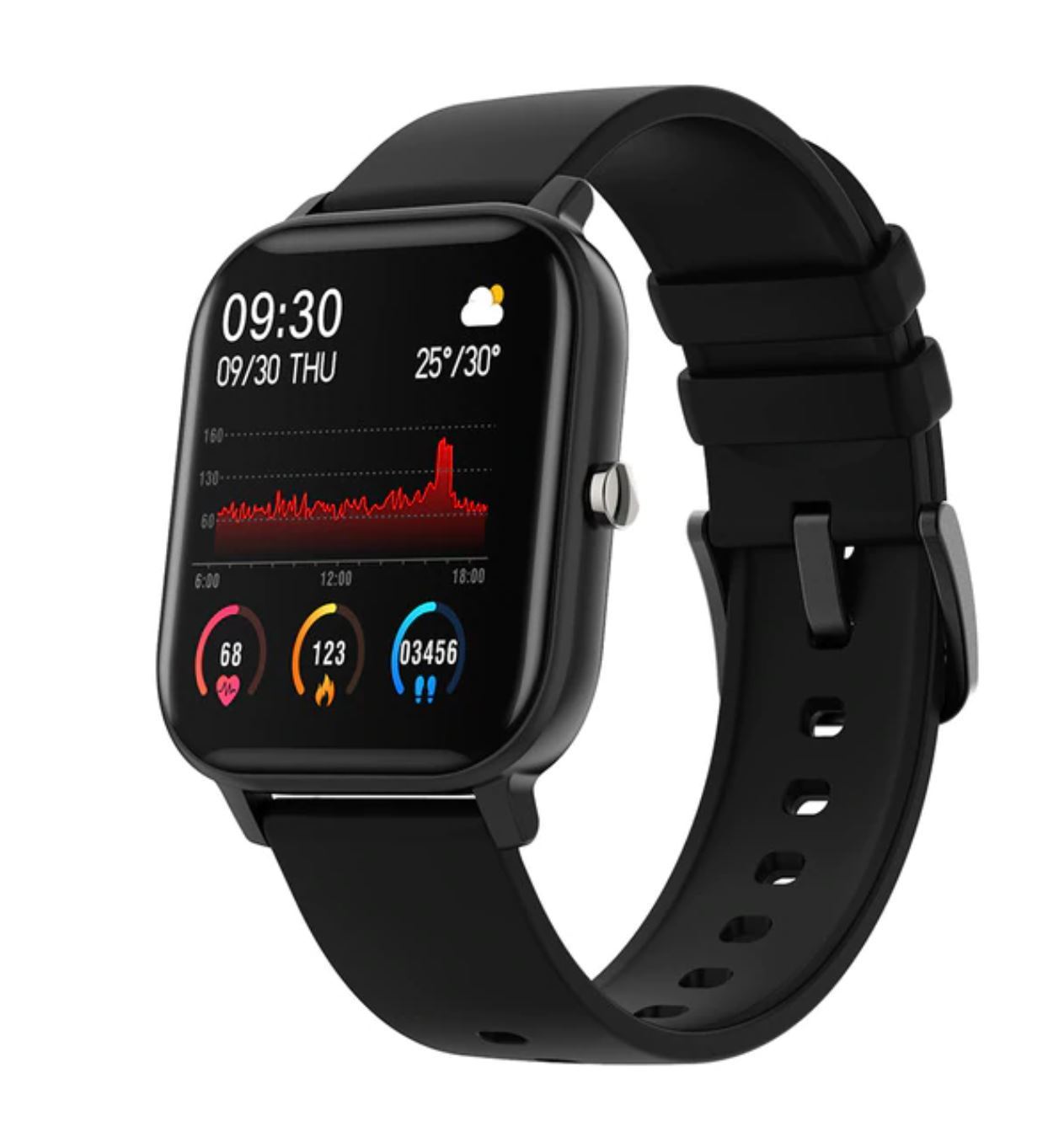 Montre connectée intelligente – WATCHLINE - Noir