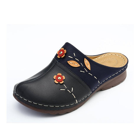 Bequeme, weiche Clogs mit Blumenmuster