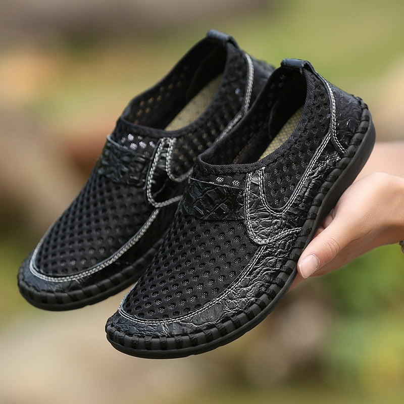 Lässige, flache, handgefertigte Schuhe für Herren – Trigo
