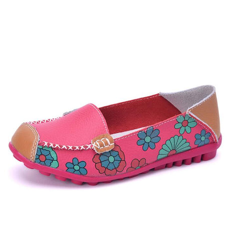 Chaussures orthopédiques en cuir fendu sans lacet pour Femmes - Orazia