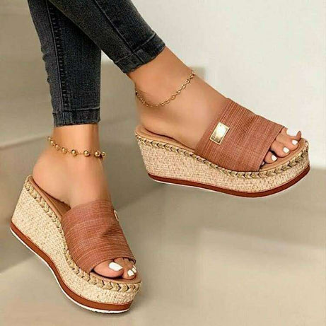 Plateausandalen mit Keilabsatz für Damen - Espada